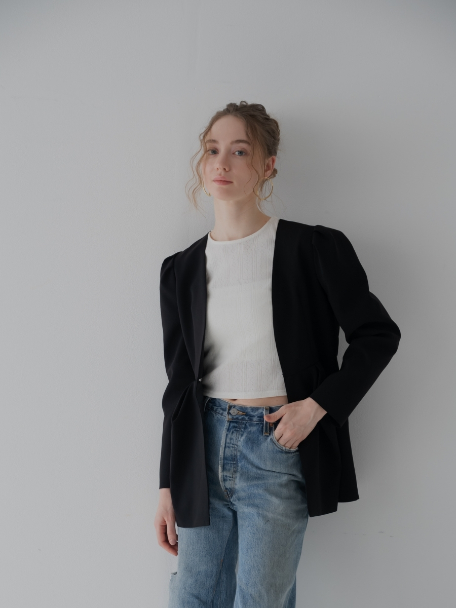 新品maison de Dolce. luxe pants ブラック つい手に取りたくなる着  