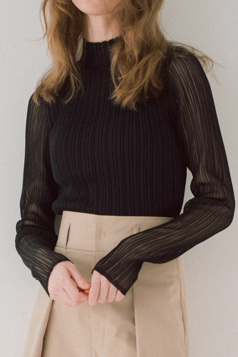 シャイニーシースルー/black | maison de Dolce 