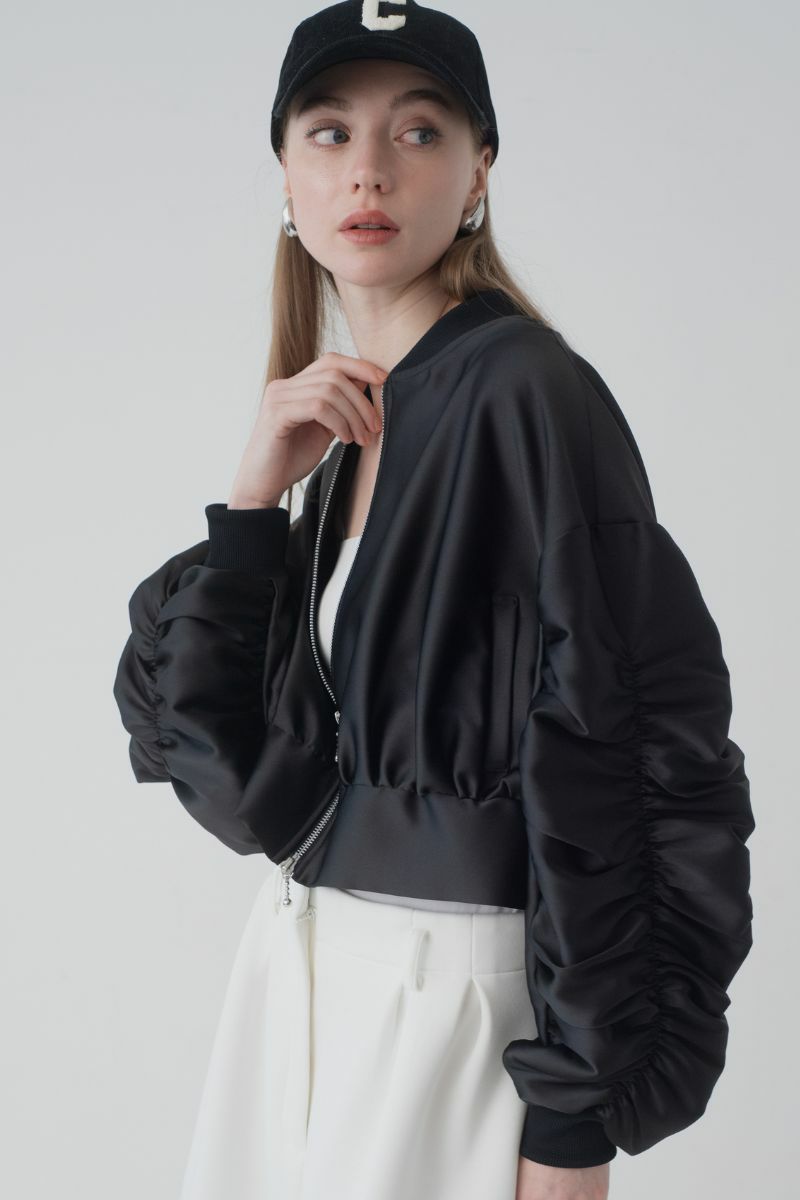 グロッシーブルゾン/black | maison de Dolce