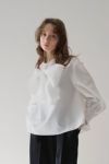 classy ribbon blouse/white | maison de Dolce.