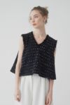 candy tweed vest/white | maison de Dolce.