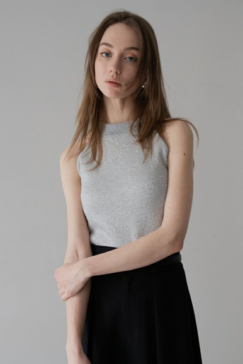 glow knit/gold 新品未使用　メゾンドドルチェ glow knit/gold | maison de Dolce.