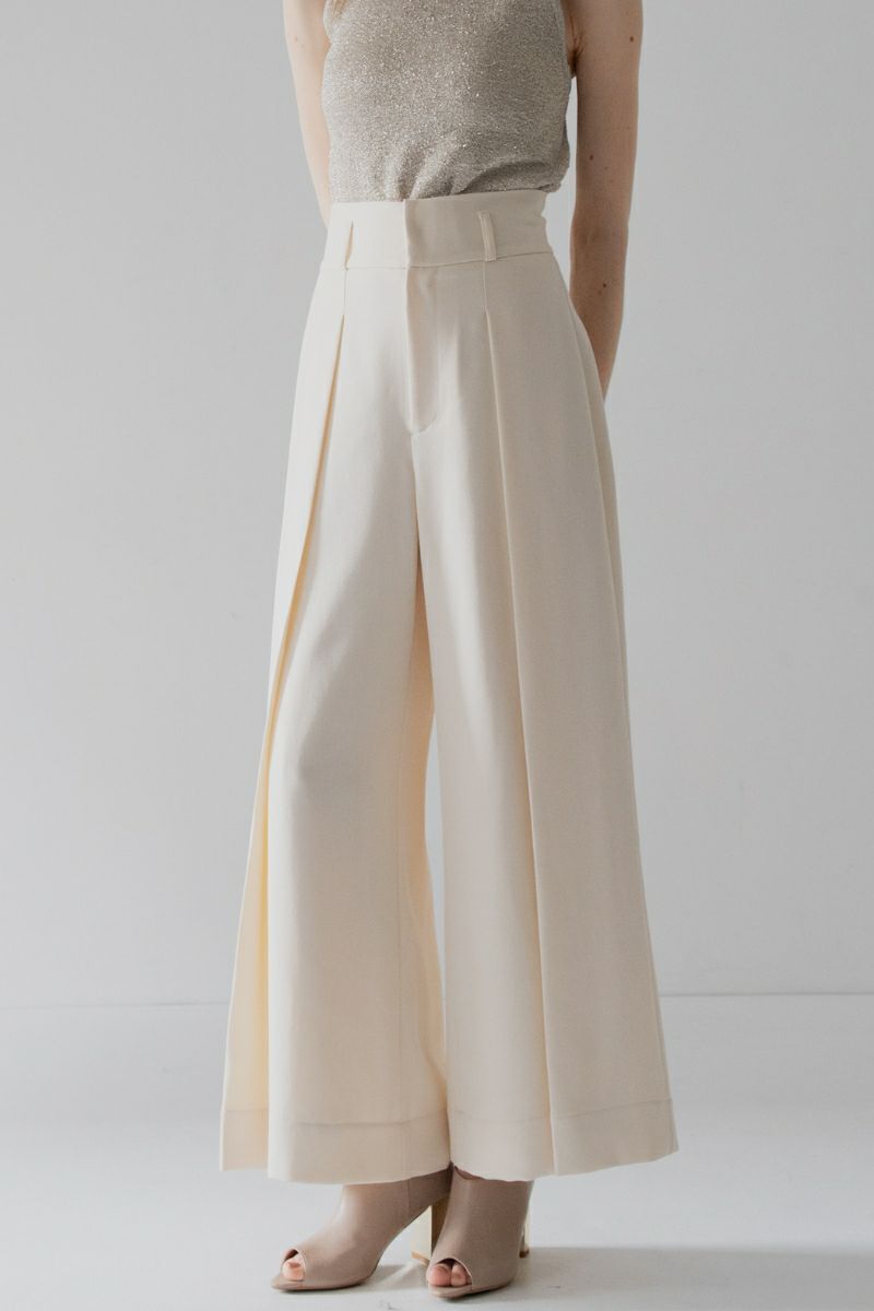 maison de dolce 2024AW レェジェコート　値下げ！ saison widePT/cream | maison de Dolce.