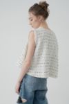 maison de Dolce. メゾンドドルチェ キャンディツイードベスト candy tweed vest/black | maison de Dolce.