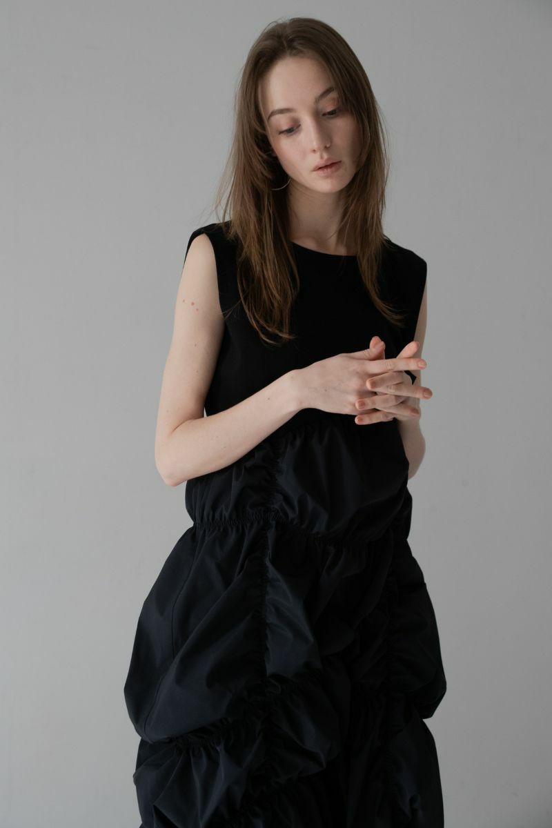 ワンピース dolce. blanc OP/black blanc OP/black | maison de Dolce.