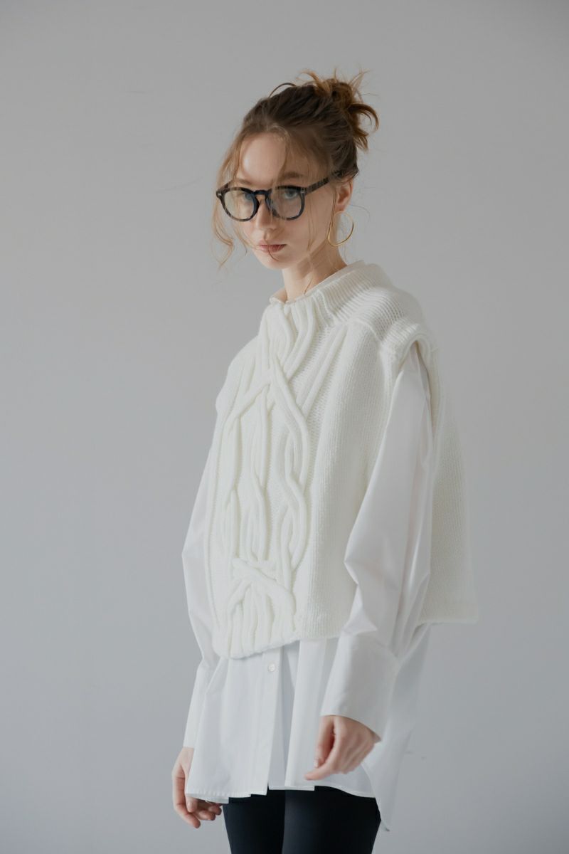 chaleur vest/black | maison de Dolce.