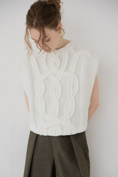 メゾンドドルチェ　フィオーレトップス ivory tutu tops/white | maison de Dolce.