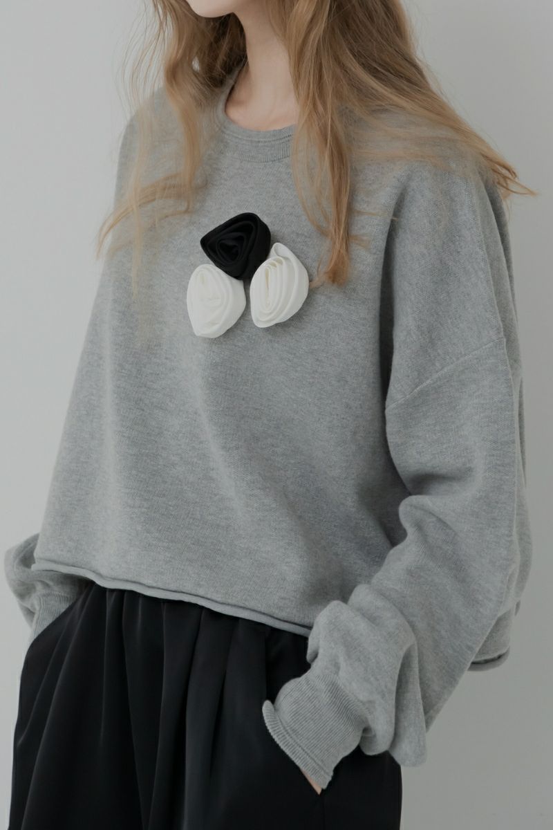 rosette knit/gray | maison de Dolce.