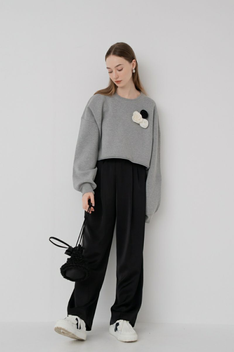 rosette knit/gray | maison de Dolce.