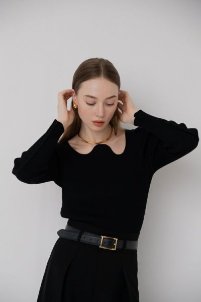 メゾンドドルチェ パフスリーブ ブラウス TOPS | maison de Dolce.