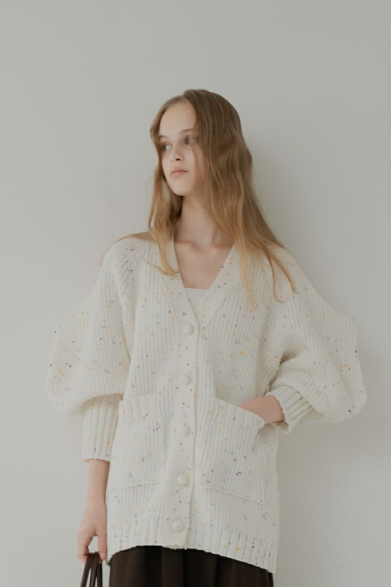nuit cardigan/white | maison de Dolce.