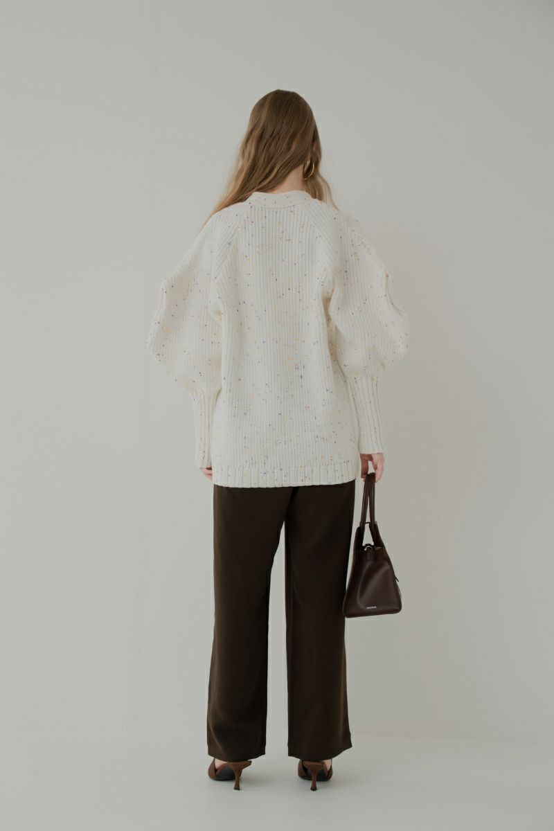 nuit cardigan/white | maison de Dolce.