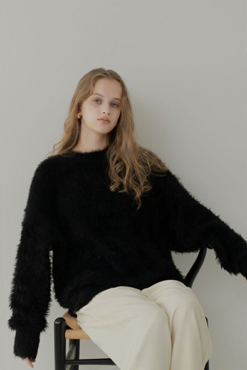 メゾンドドルチェ　マシュマロニット黒 着た瞬間好きになるニット | ママだって女の子♡