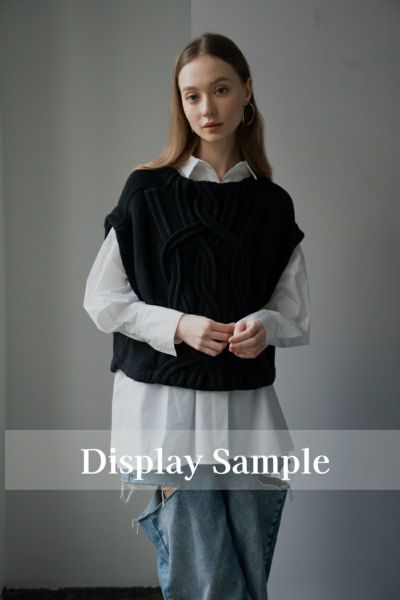 chaleur vest/black | maison de Dolce.