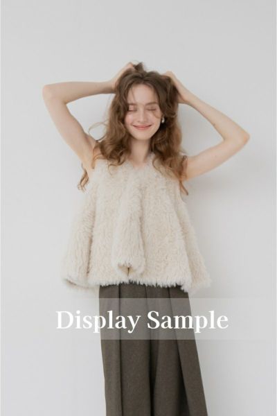 トップス maison de Dolce. teddy hug vest/ivory teddy hug vest/ivory | maison de Dolce.