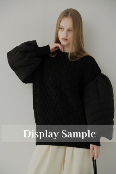 maison de Dolce. puffy knit ブラック Daphne Double Faced Cashmere Coat Black | Clothing | Bamford